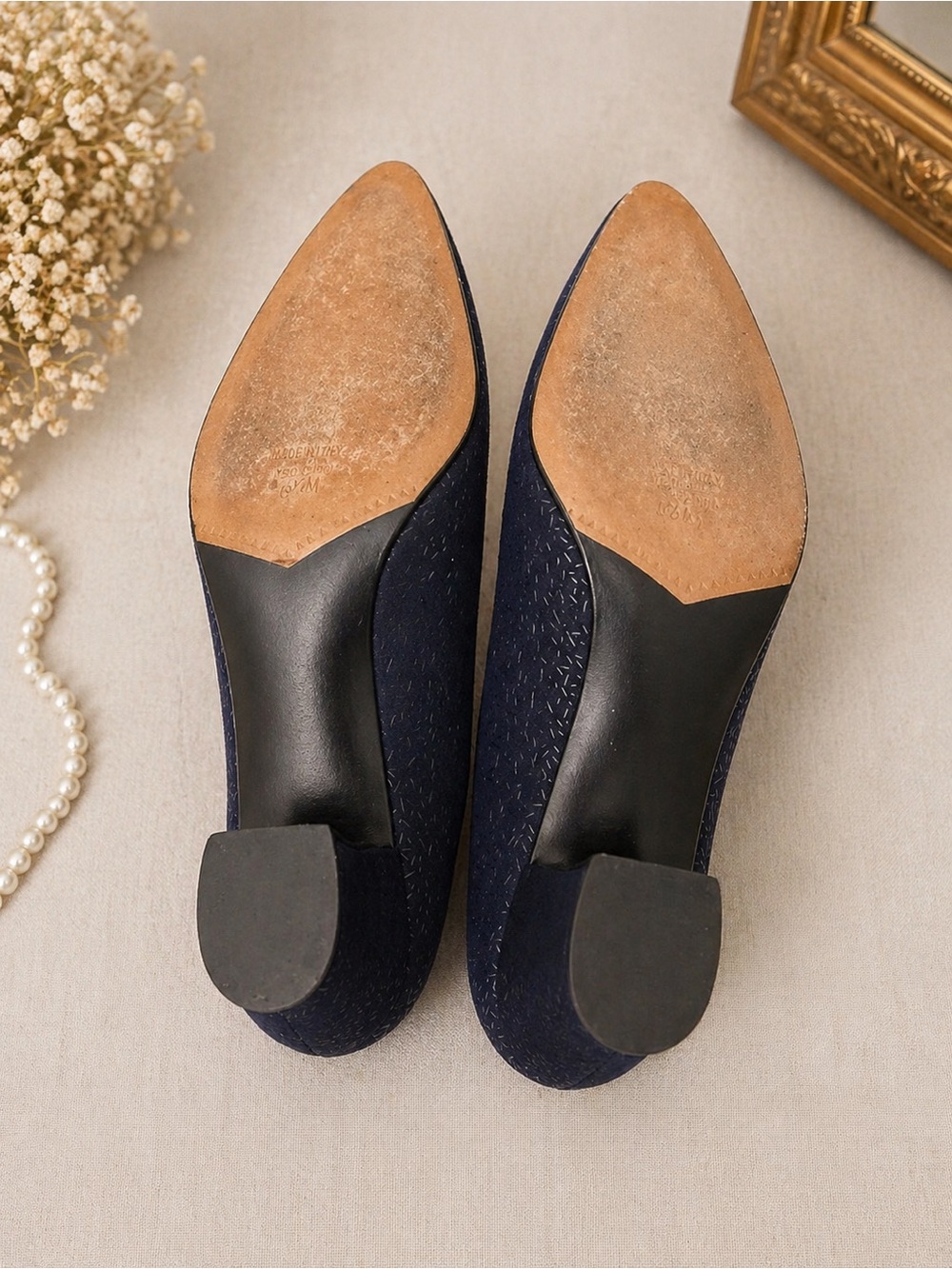 VINTAGE ITALIAN LEATHER HEELS - Picture 5 of 5